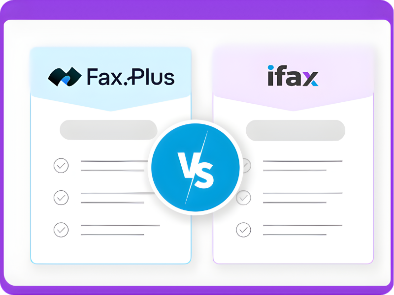 Fax.Plus vs. iFax Fax broadcast services comparison 2026