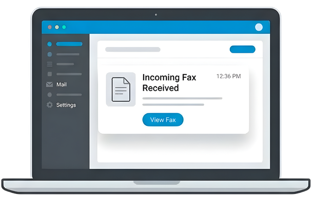 Incoming Fax Received via Email Inbox