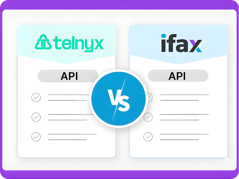 Telnyx vs iFax Fax API Comparison in 2026