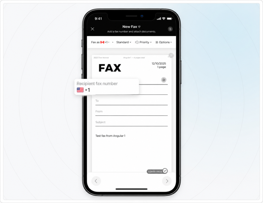 healthcare fax app for iPhone, Android, mobile