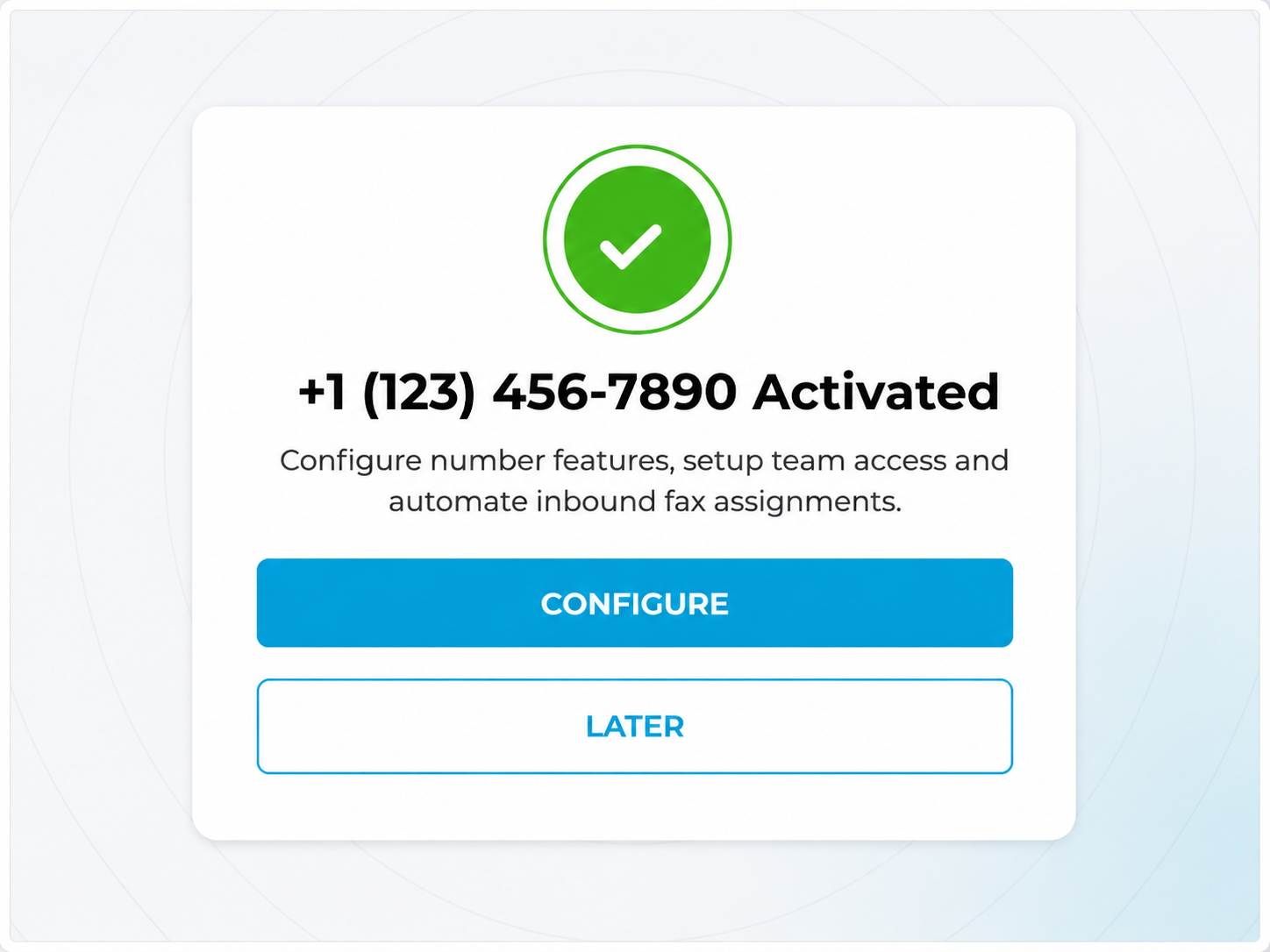 get your online fax number activated instantly