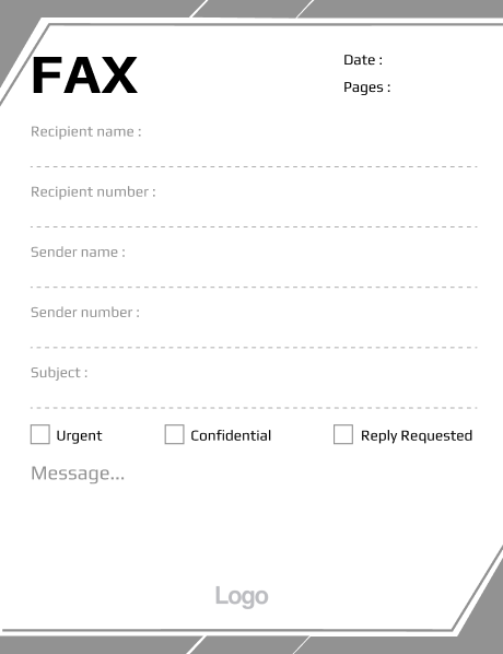 Classified Fax Cover Sheet