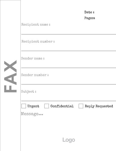 Confidential Fax Cover Sheet