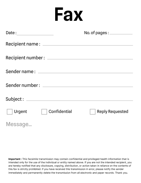 Basic Fax Cover Sheet Download Doc Or PDF Template For Free