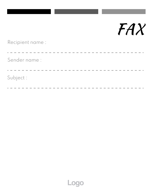 Personal Fax Cover Sheet