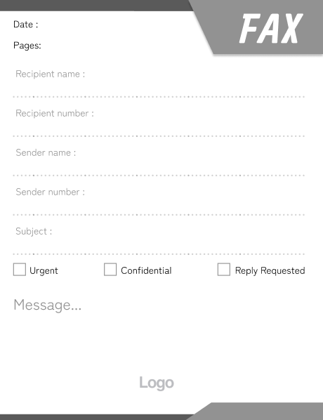 Request for Information Fax Cover Sheet